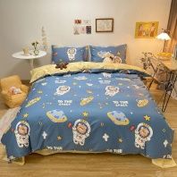 Постельное белье Планеты и Звёзды купить в интернет магазине||Галактика текстиля Изображение Постельное белье Планеты и Звёзды